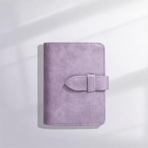 M5/A8 핸드헬드 지갑형 노트북, 15mm 고리 포함, 40매 120gsm 내지, 휴대용 루즈리프 저널, 여행 일기, 카드 정리 가방, 플래너 & 포켓 노트북