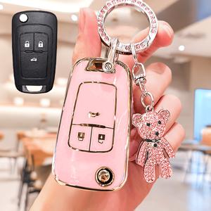 Chevrolet용 TPU 키보드 커버 세트 (차량 키체인 끈 포함), J, A, B, C, Mokka, , 및 기타 모델에 적합, 차량 장식, 가방 장식, 백팩 장식
