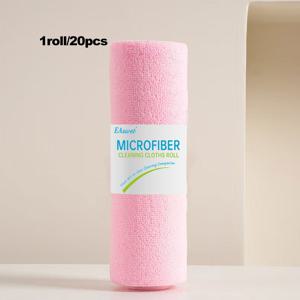 대형 재사용 극세사 청소천 롤 1롤 - 주방, 창문, 자동차용 두꺼운 다용도 찢어지는 타월, 초흡수 기술, 모던한 공간 절약형, 여성을 위한 선물(크리스마스/어머니의 날)