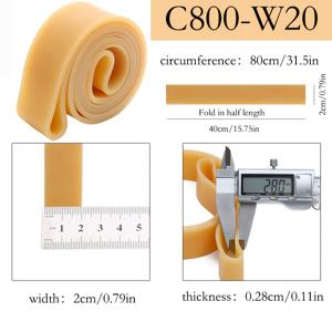 2Cm 폭, 2.8Mm 두께 라텍스 고무 밴드, 둘레: 60/70/80Cm, 석고 몰드 고정 밴드, 실내외 피트니스 탄성 밴드, 세라믹 홈 공예가에게 적합, 원피스 부드러운 라텍스 밴드, 롤업 보관이 편리함