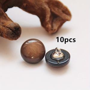 10개입, 세련되고 심플한 레진 라운드 1.2cm 그라데이션 캣아이 버튼, 가디건, 스웨터, 파자마, 셔츠, 핸드메이드 장식용 버튼