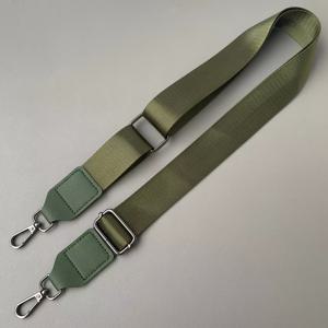 밀리터리 그린 나일론 백팩 스트랩, 3.8cm 확장형 크로스백 스트랩, 남녀공용, DIY 단품 어깨끈 액세서리, 수하물, 핸드백, 악기, 카메라 가방, 장난감용 교체형 크로스백 스트랩으로 적합