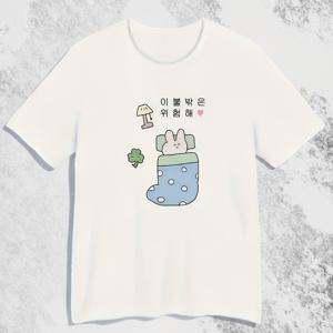 여성용 화이트 래빗 프린트 티셔츠 - 부드럽고 통기성 좋은 잠옷 & 데일리웨어 탑, 잠자는 토끼 디자인, 라운드넥 반소매 블라우스, 홈웨어, 라운지웨어 & 캐주얼 아웃핏용 세탁기 사용 가능