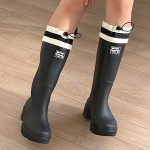 [shoesn] 여성 스트링 롱 레인부츠 장화 sn1071