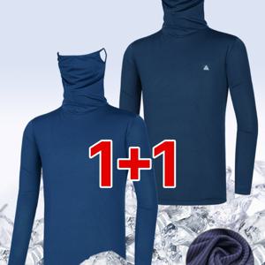 (1+1)( 2장세트! ) 남성 자외선차단 냉감 쿨링 긴팔 아웃도어 티셔츠(M5OPST37)