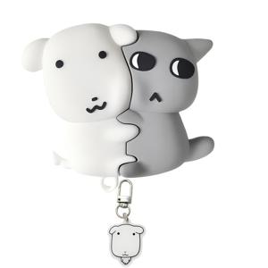 /2/1 및 Airpods 이어폰 케이스에 적합한 2개 세트, 낙하 방지 보호 케이스, Airpods Pro 이어폰 케이스와 호환, 귀여운 강아지 안아기 스타일, 방진 보호 케이스