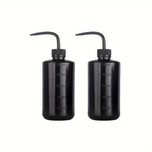 500ml 플라스틱 스퀴즈 병 2개 세트. 물세척, 물주기, 경제적인 실험실 사용, 타투 장비, 식물 세척을 위한 관개 목적으로 적합합니다.
