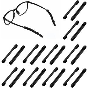 20개(10쌍) 실리콘 미끄럼 방지 庵골팁, 돋보기안경 및 패션안경용, 미끄럼 방지 귀 패드 및 귀고리 패스너 포함 미끄럼 방지 귀고리, 안경용 안경끈, 안경용, 庵골팁 교체용