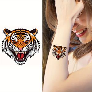6장 임시 타투, 성인 남녀용 으르렁거리는 호랑이, 야수 타투 파티 선물
