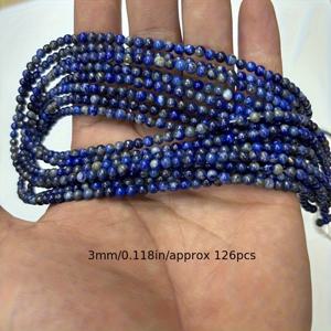 3mm . 126pcs Dot Small Ro Beads - Shapes for Making, Perfectly Suitable for Bralets, , and Earrings, Anklets - Pendants - Clothing Acssories - Gift Beaded Jewelry - Holiday Gifts - 15 Inches