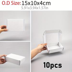 10개/20개 15X10X4Cm 흰색, 갈색, 천연색 미니 포장 상자, 빈 종이 상자, 배송 상자, 우편 상자, 골판지 상자, 선물 상자, 파티 선물 상자, 인조 손톱 및 인조 속눈썹 포장 상자