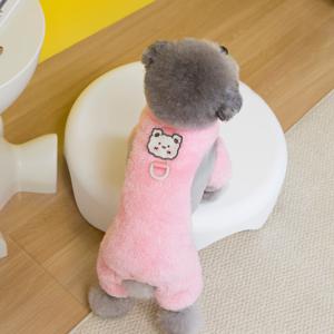 얇은 강아지 잠옷 겨울용 따뜻한 강아지 점프슈트 강아지 고양이 나이트셔츠 원피스 치와와 요키 푸들 남자 강아지 옷