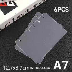 A5, A6, A7, A4 투명 프로스트 바인더 뒷면 6개, 실링 북, 스티커 뒷면, 스티커 앨범, 문화 스탬프 페이지, 실링 북 보충 페이지, 3D 스티커 북 보드, 스티커 북 제작, 책 커버용