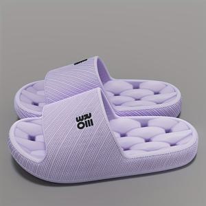 여성 패션 스포츠 슬리퍼, 물 튐 방지 욕실 슬리퍼, 실내 가정용 미끄럼 방지 커플 스타일 슬리퍼, 캐주얼 편안한 EVA 소재 슬리퍼, 다양한 색상 옵션, 여성 신발