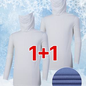 (1+1)( 2장세트! ) 남성 시원 편안한 여름/춘추 아웃도어 메쉬 쿨링 자외선차단 긴팔 티셔츠(M7OPST20)