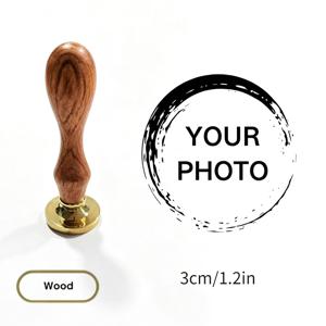 맞춤형 왁스 실 스탬프, 빈티지 황동 왁스 실, 편지봉투 및 결혼식 초대장용, 편지, 결혼식, 명절 선물 포장, 수제 문구류/DIY 저널, 비즈니스용 상업용, 창의적인 수공예 상점, 도서 수집 및 예술, 수제 예술 창작, 수집용 기념품에 적합. 나무 손잡이 포함, 사이즈 2cm/2.5cm/3cm/3.5cm/4cm/4.5cm/5cm.