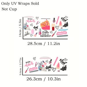 고급 PVC 소재로 제작된 우아한 네일 아트 전사지 2개 세트, 리본과 하트 패턴 포함. 40온스 여행용 컵, 머그, 물병, 학용품 및 다양한 공예 프로젝트에 적합. 참고: 머그컵은 포함되지 않음