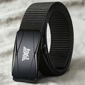 PXG 로고 남성용 캔버스 벨트, 참신하고 시선을 사로잡는 디자인, 유연한 착용을 위한 사이즈 조절 기능, 외출 및 의상을 위한 실용적인 액세서리