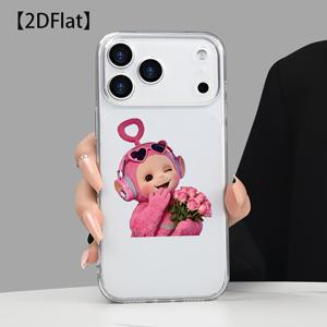 헤드폰과 부케를 든 2D 평면 인형 패턴 휴대폰 케이스, 프리미엄하고 우아한 반투명 무광 질감, 미끄럼 방지, 황변 방지, 내마모성, 휴대폰 케이스 도매 공급원, UV 프린팅. 아이폰 17, 16, 15, 14, 13, 12, 11용. 슈퍼볼 스포츠 요소, 부활절 선물, 라마단 선물, 밸런타인데이 선물, 생일 선물, 친구, 가족, , 남자친구를 위한 선물