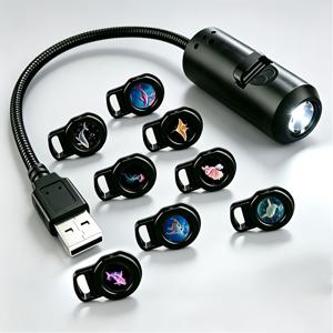 1개 오션 프로젝터 야간 조명, 8개의 교체 가능한 슬라이드 포함, USB 전원 플러그 앤 플레이 360° 회전 유연한 구즈넥 천장 분위기 램프 (침실 거실 벽 장식용), 성인, 홈 파티를 위한 이상적인 크리스마스 생일 선물