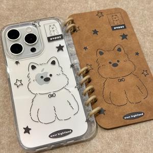 별이 빛나는 강아지 노트북 폰 케이스는 Apple 16에 적합하며, 여성을 위한 새로운 크리에이티브 노트북 스타일 보호 커버로, 16/16Plus/16Pro/16Promax/15/15Plus/15Promax/14/14Plus/14Pro/14Promax, 13/13Pro/13Promax, 12/12Pro/12Promax, 11/11Pro Max와 호환됩니다.