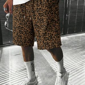 프린트 남성용 반바지 - 패셔너블하고 편안한 무릎 기장 캐주얼 팬츠, 스트리트웨어 및 일상 업무 장면에 적합, 2HLK14
