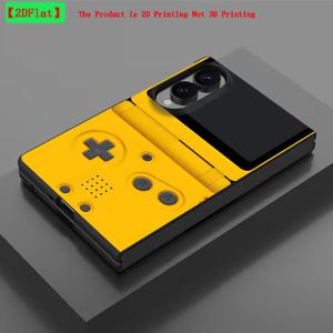 휴대폰 케이스 - 2D 플랫 옐로우 일반 머신 아트 폰 커버 케이스, 삼성 갤럭시 Z 폴드 8 폴드8에 적합