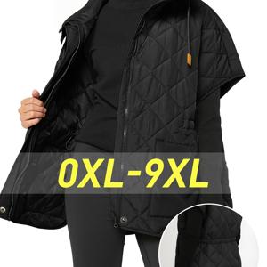 플러스 사이즈, 고품질 캐주얼 퀼트 조끼 - 하이 스탠드 칼라 & 지퍼 프론트, 와이드 컷 재킷, 스플릿 헴, 신치 웨이스트, 세탁기 사용 가능한 아우터 - 봄, 가을, 겨울 레이어링용 솔리드 컬러 소프트 경량 패딩 질레트, 추운 날씨용 아우터웨어