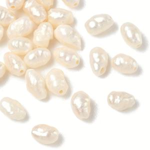 약 30개 불규칙한 모양의 천연 진주 4*3mm DIY 루즈 진주, 주얼리 만들기, 팔찌, 목걸이, 공예 액세서리용
