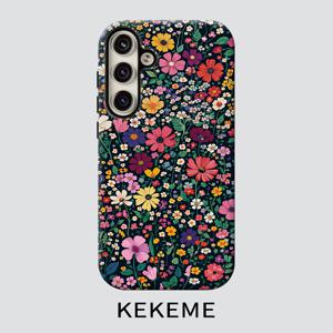 KEKEME 생동감 넘치는 야생화 필름인원 휴대폰 케이스, 삼성 갤럭시 S26 S25 S24 S23 S22 S21 S21+ S21 울트라 플러스 FE 엣지 S20 A15 A16 A17 A23 A32 A34 A35 A36 A52 A53 A54 A55 A56 호환, 전신 낙하 방지, 스타일리시하고 미니멀한 남녀공용 휴대폰 케이스