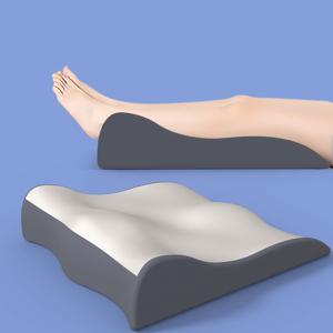 다리 받침 베개 - 편안하고 부드러운 슬로우리바운드 독서용 베개, 휴식용 베개 - 인체공학적 설계의 침대 다리 베개, 매끄럽고 부드러우며 세탁기 사용 가능하고 지퍼가 달린 탈착식 다리 베개 커버 포함 - 부모님, 가족, 친구를 위한 실용적인 선물