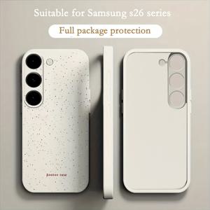 휴대폰 케이스 - 삼성 S26 울트라, S25 울트라/S24 울트라 호환, 고급스러운 낙하 방지 보호 케이스, S26 플러스 풀커버 카메라, S26 신형 충격 흡수 S25+ 소프트 내부 케이스, 남녀 공용, 특정 계층을 위한 노란색 방지, 지문 방지