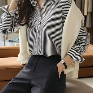 여성 캐주얼 루즈 셔츠