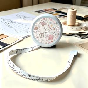 1개 150Cm/60인치 듀얼 스케일 포근한 수제 도구 retractable 테이프 줄자, 미니 휴대용 소프트 자, 재단 재봉 사무실 가정 학습용 홈 바디 측정 테이프