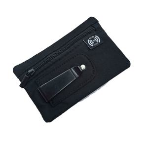 남성용 RFID 도난 방지 지갑 카드 홀더 초박형 나일론 동전 지갑 은행 카드 자석 방지 카드 홀더