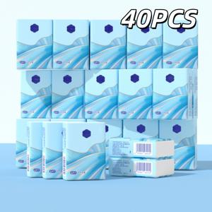 40개입, 6매/개, 3겹 휴대용 미니 티슈, 여행용 티슈 팩, 포켓 티슈, 손수건 티슈, 페이셜 티슈, 소형 팩 티슈 화장지, 청소 용품, 발렌타인데이 용품 - 가정, 여행용 미니 티슈에 적합