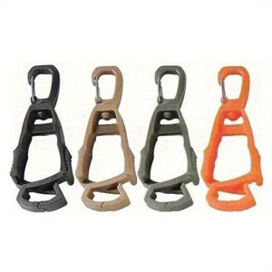 MOLLE 가방 액세서리 4개 세트: 아웃도어 다용도 후크, 장갑 클립, 행거, 플라스틱 작업 장갑 클립, 안전 작업 장갑 재킷, 멀티툴, 장갑/물병/열쇠/모자 후크 클립, 트레킹 캠핑 사냥 액세서리