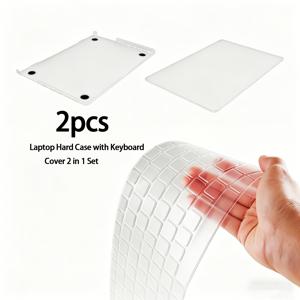 Macbook Neo 13인치 2026년형 A3404 A18 Pro 칩용 보호 케이스 2개, 스크래치 방지 하드 쉘 커버 & 키보드 보호대 & 미국형 Apple 256GB 모델용 클리어 버전