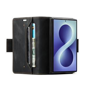휴대폰 케이스 - 삼성 갤럭시 Z 폴드 8/Z 폴드 8 울트라 호환 - 신용 카드 슬롯, RFID 차폐, 스탠드, 백 커버, 마그네틱 잠금, 디자인