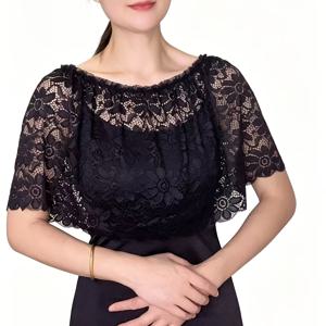 여성용 새로운 패셔너블 숄, 레이스 숄, 망토 숄, 저녁 외출용 숄