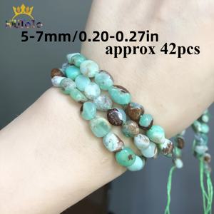5-7mm 천연 불규칙 크리스로프라즈 오스트레일리아 스톤 루스 스톤 비즈, 주얼리 제작 목걸이 팔찌 추가용