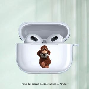 애플 무선 이어폰용 원숭이 패턴이 있는 보호 케이스는 Airpodds1/ 2/ 3/ pro/ pro2에 적합합니다. 반짝이는 투명 TPU 소재의 부드러운 쉘 안티 드롭 니치 이어폰 케이스는 가족, 친구 및 커플에게 최고의 선물입니다.