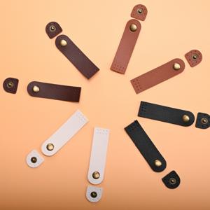 8개 세트 핸드메이드 UP 가죽 가방 버클, 7.5cm, 다양한 색상 (커피, 옐로우, 오프화이트, 블랙), 메탈 링 및 PU 가죽 스트랩 포함, 핸드백, 지갑, 노트북 케이스에 적합 - 내구성 있는 수제 제품, 지갑 제작 용품, DIY 지갑 만들기