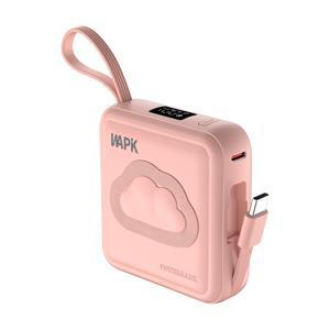 WAPIK 고속충전 일체형 미니 보조배터리 M2 C타입 잔량표시 10000mAh 22.5W
