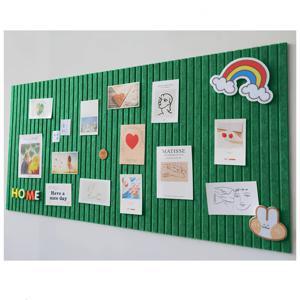 1개 펠트 보드 (무작위 못 포함), 세로 줄무늬 흡음 패널, 뒷면 접착식 벽 스티커, 손상 없는 부착