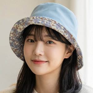 양면 와이어 여성 벙거지 모자 버킷햇 등산 여행 중년여성