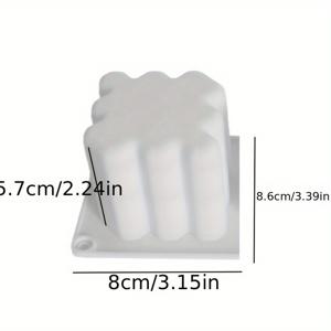 1개 하트 모양 실리콘 몰드, 데이 캔들 DIY 러브 캔들 장식 몰드