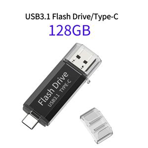 Lansten USB C 플래시 드라이브 128GB/256GB 2-In-1 USB 3.1 및 USB Type C 손가락 드라이브 고속 듀얼 OTG 손가락 드라이브 USB 스틱 (삼성, 화웨이, 맥북, 크롬북 픽셀 등용)