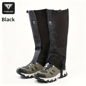 TOSUOD 아웃도어 스노우 부츠 데저트 모래방지 발커버 스노우 컨트리 눈보호 다리보호대 진흙 및 벌레 방지 하이킹 게이터