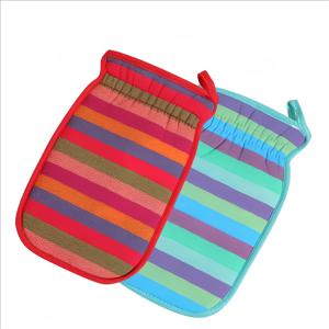 2개입 및 6개입 목욕 수세미, 무광 거친 모래 남녀 성인 양면 목욕 타월, 두꺼운 등 스크러버 및 먼지 제거 흙 청소 장갑, 샤워 청소 장갑, 강력한 거친 모래 청소 수세미, 흙 및 먼지 스크러버 장갑